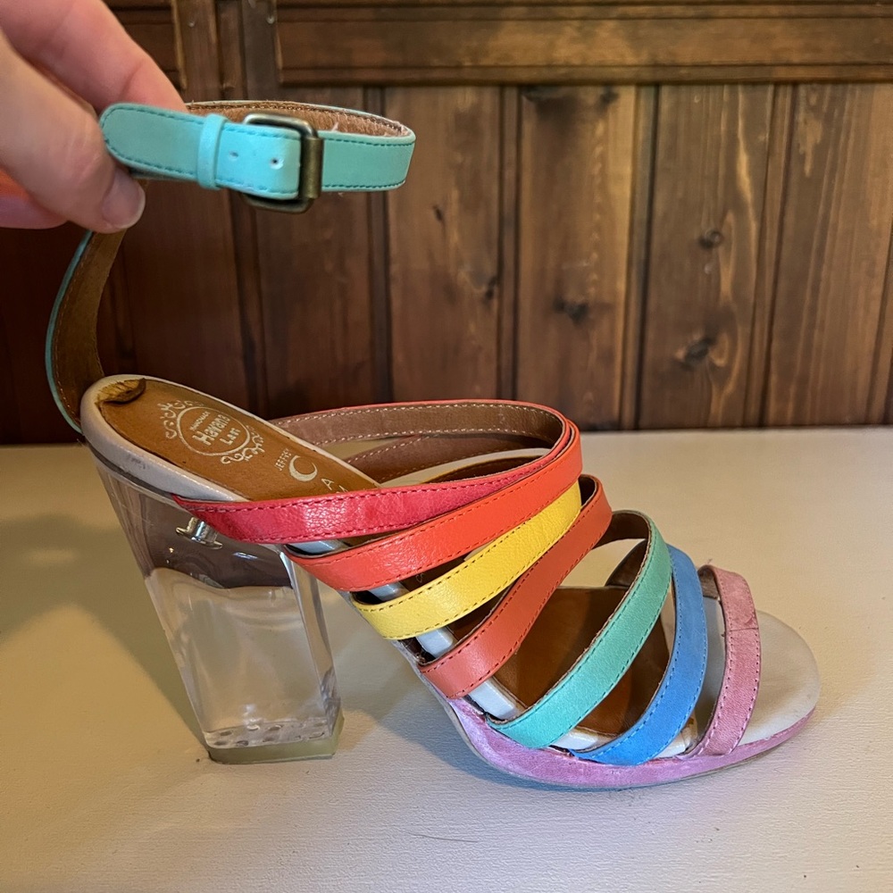 Jeffrey Campbell Multicolor Strappy Heels